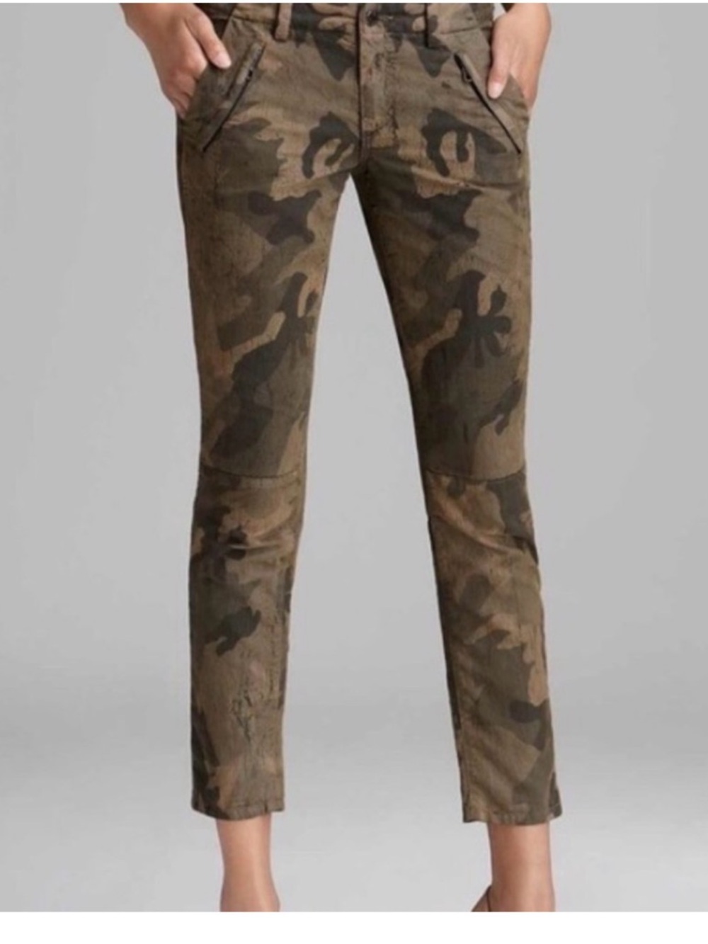 Joe's Jeans Camouflage Pants in Olive Green & Khaki